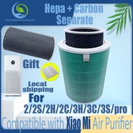 【green-detached】Replacement Compatible with Xiaomi 2/2S/2H/2C/3H/3C/3S/pro Filter Air Purifier Accessories High Quality