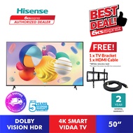 [FREE SHIP + GIFT] Hisense A6100K Series 4K UHD Smart TV, Vidaa TV (50") 50A6100K