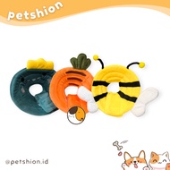 PETSHION | Pet cone Elizabeth collar cone neck protector for dogs and cats - CARROT