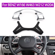 For Mercedes Benz C E M ML GL GLS G Class W204 W212 W166 W463 Car Steering Wheel Chrome Upper Cover 