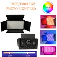 U600/U800 RGB Photo Light LED Studio Camera Phone Video Recroding Panel Lamp Vdieo