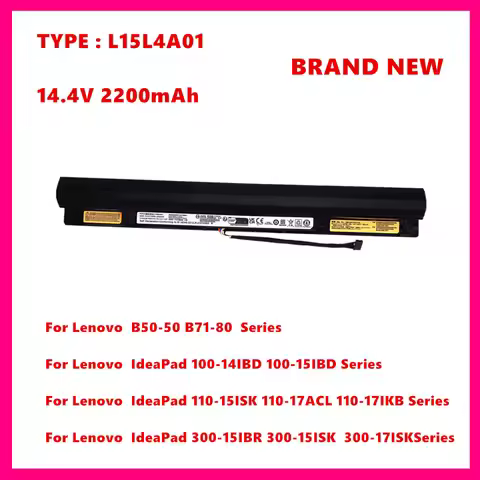 Laptop Battery For Lenovo L15L4A01 5B10K02218 L15S4A01 5B10K02215 5B10L12769 L15S4E01 5B10H71979 L15