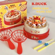 B.duck Brand 2 In 1 Duck Catcher Toy With Automatic Turntable, Funny Music Helps Children Train Conc
