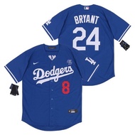 Man Los Angeles Dodgers 8-24 Kobe Bryant MLB Baseball Jersey Blue