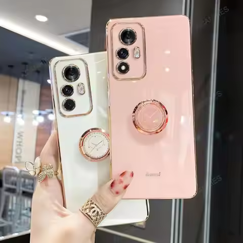 Mi12t Ring Holder Stand Case For Xiaomi Mi 12t Pro 5g 12 Lite Xiaomi12 T 12lite Luxury Plating Silic