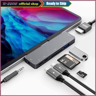 USB C HUB for iPad Air 4 5 6 7 8 10.9 mini 6 Pro 11 12.9 2018-2021 10th 7 in 1 Adapter Expansion Doc