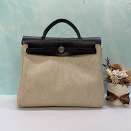HERMES Herbag 31熊貓雙袋帆布包