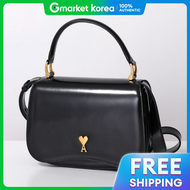AMI | Ami Paris Leather Tote Bag Black Ull718 Al0139 001