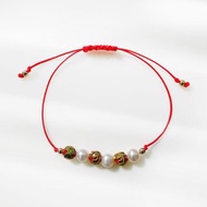 祝福-14K包金珠配淡水珍珠手繩