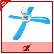 WokeOkay Kipas angin gantung Minifan Helifan PROFAN BESAR HELI FAN 4 BALING 1520 & 30 WATT