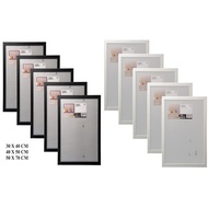 FISKBO Frame Black/White Small & Big Size Picture and Photo Frame Decoration Bingkai Gambar