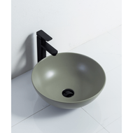 Global House Verno อ่างล้างหน้าวางบนเคาน์เตอร์ก๊อกนอกอ่าง **ไม่รวมก๊อกน้ำ** รุ่น เมแกน VN-601C-LG สี