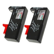 2 Pack Battery Tester, Universal Battery Checker for AA / AAA / C / D / 9V / 1.5V Button Cell Batter