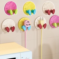 Dopamine Color Plug Hook Punch-Free Home Kitchen Wire Storage Hanger