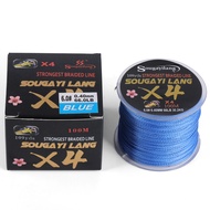 Sougayilang Senar Pancing X4 PE Jalinan Pancing Kuat dan Tahan Lama Pancing 100m 0.12mm - 0.40mm 8KG