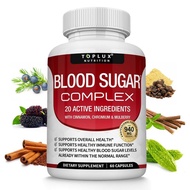 Blood Sugar Complex 20 Vitamins & Minerals Support Overall Health E7IG