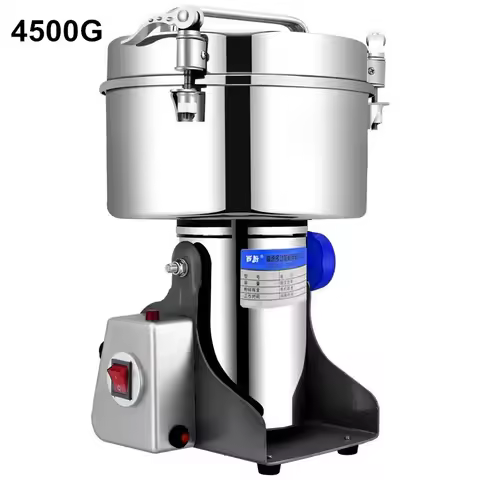 4500G 4500W Coffee Grinder 430 Stainless Steel Commercial Medicine Flour Powder Crusher Powder Crush
