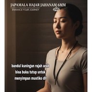 Japamala necklace 108 hajar Jahanam agate stone 6 mm arabic tube pendant can be opened and closed