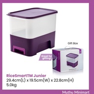 Tupperware Rice Smart Junior 5kg Rice Keeper / Beras Bekal Tupperware Ungu Set