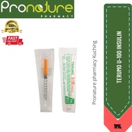 PARAGON/TERUMO INSULIN SYRINGE with needle 1ML 1'S