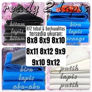 TERPAL TEBAL 2 LAPIS UKURAN 8x8 8x9 8x10 8x11 8x12 9x9 9x10 9x12