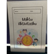 ELEMENTARY SCHOOL PRACTICE QUESTIONS KINDERGARTEN/ PAUD TIME ACTIVITY 21 SHEETS