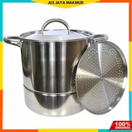 Supra stock pot 30QT stainless steel + steamer