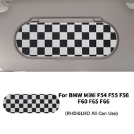 New Car Interior Cover ▶ Car Sun Visor PU Leather Sticker For Mini Cooper S F65 F66 F56 F55 F54 F60