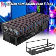 GPU Mining Rig Steel Opening Air Frame Mining,Mining Frame Rig Case Up to 12 GPU For Crypto Coin Currency Mining HPF