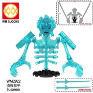 WM Naruto Anime Series Sasuke Itachi Susanoo Assembly Building Blocks Figure Toys