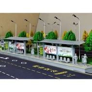 Children Bus Station DIY Toys Architecture Bus Station Model DIY Bus Station Replica Kids Toys Kids 