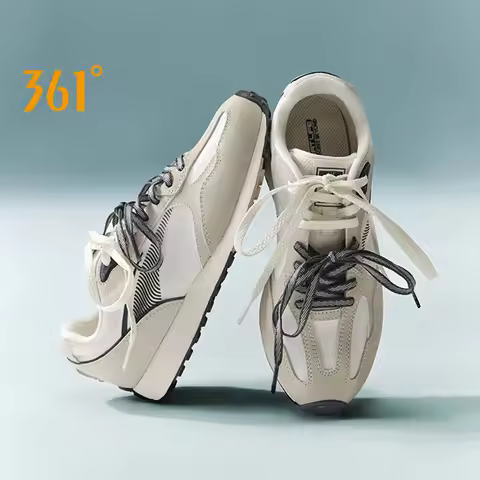 361 Degrees Biscuit Women's German Trainer Flat Sole Shoes Minimalist Casual Fashion New Comfortable