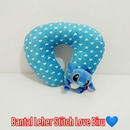 Lehar Pillow / Stitch Love Blue Head Pillow