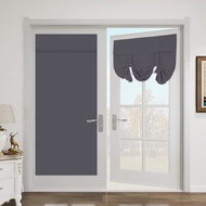 173×66.Gray beige Door Curtain.High-precision short curtain.solid color blackout Roman curtain.