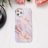 iPhone / Samsung 奶油咖啡紋雲石紋 半包硬殼 手機殼【客製】