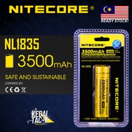 NITECORE NL1835 - 3500mAh Rechargeable 18650 Battery- ORIGINAL - Ready Stock in MALAYSIA from KEDAI TAC-T