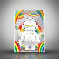 [AOWOBOX] Pop Mart 泡泡瑪特 MEGA SPACE MOLLY 400% 彩虹 手辦高透主題展示盒 展示箱 display box 亞加力 模型盒 亞加力展示盒