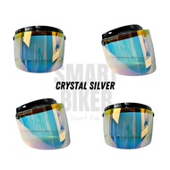 Visor CS2 B33 Motorcycle Crystal Silver