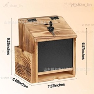 Taoyuan Hot Sale🔥Wooden Letter Box with Lock Wall-Mounted Ballot Donation Box Suggestion Collection 
