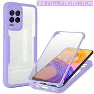360 Full Body Double Phone Case Realme 9i 8i 9 Pro Plus 8 4G C21 C21Y C25Y C25 C25S Clear Front Scre