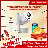 【SALE】R3 Built-in Battery Portable Projector, Native 1080P Auto Focus, 500ANSI Brightness, Supports 