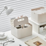 Desktop Plastic Storage Organizing Box Pen Holder Cosmetic Storage Box Office Dormitory Stationery M