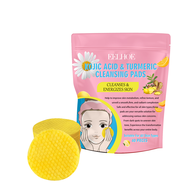 EELHOE #~Turmeric Kojic Acid Cleansing Pads Exfoliating Pads Facial Sponges For Cleansing Exfoliatin