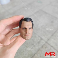 1/6 Skala Muda Henry Cavill Kepala Ukiran Model Ukiran Fit 12'' Askar Lelaki Action Figure Badan