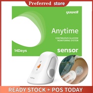 Yuwell Anytime CT3 Dynamic Blood Glucose Monitoring CGMS 24h Realtime Monitor Scan Free Multilingual