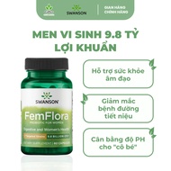 Swanson FemFlora Probiotic for Women 9,8 billion probiotics 60 tablets