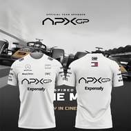2025 latest summer Formula 1 racing team short-sleeve T-shirt + APX GP