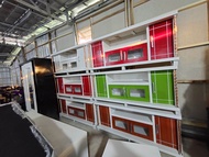 Buvet/Bufet Minimalis Rata 160cm Bahan triplek Meja TV