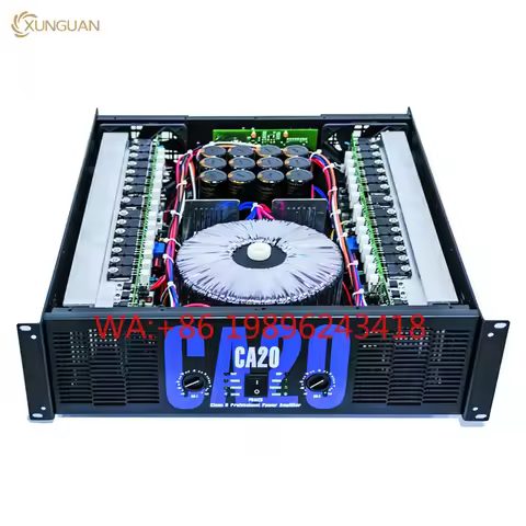 OEM/ODM CA Series 3U Audio Sound Standard CA12 CA18 CA20 250 1400 Watts High Professional Power Ampl