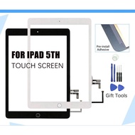 New For iPad 5 5th Gen 2017 A1823 A1822 For iPad5 LCD Outer Touch Screen Digitizer Front Glass Display Touch Panel Replacement